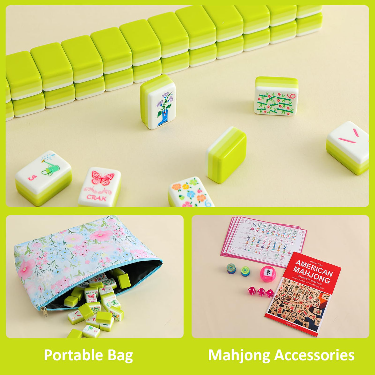 American Mahjong Set Complete with Carrying Bag