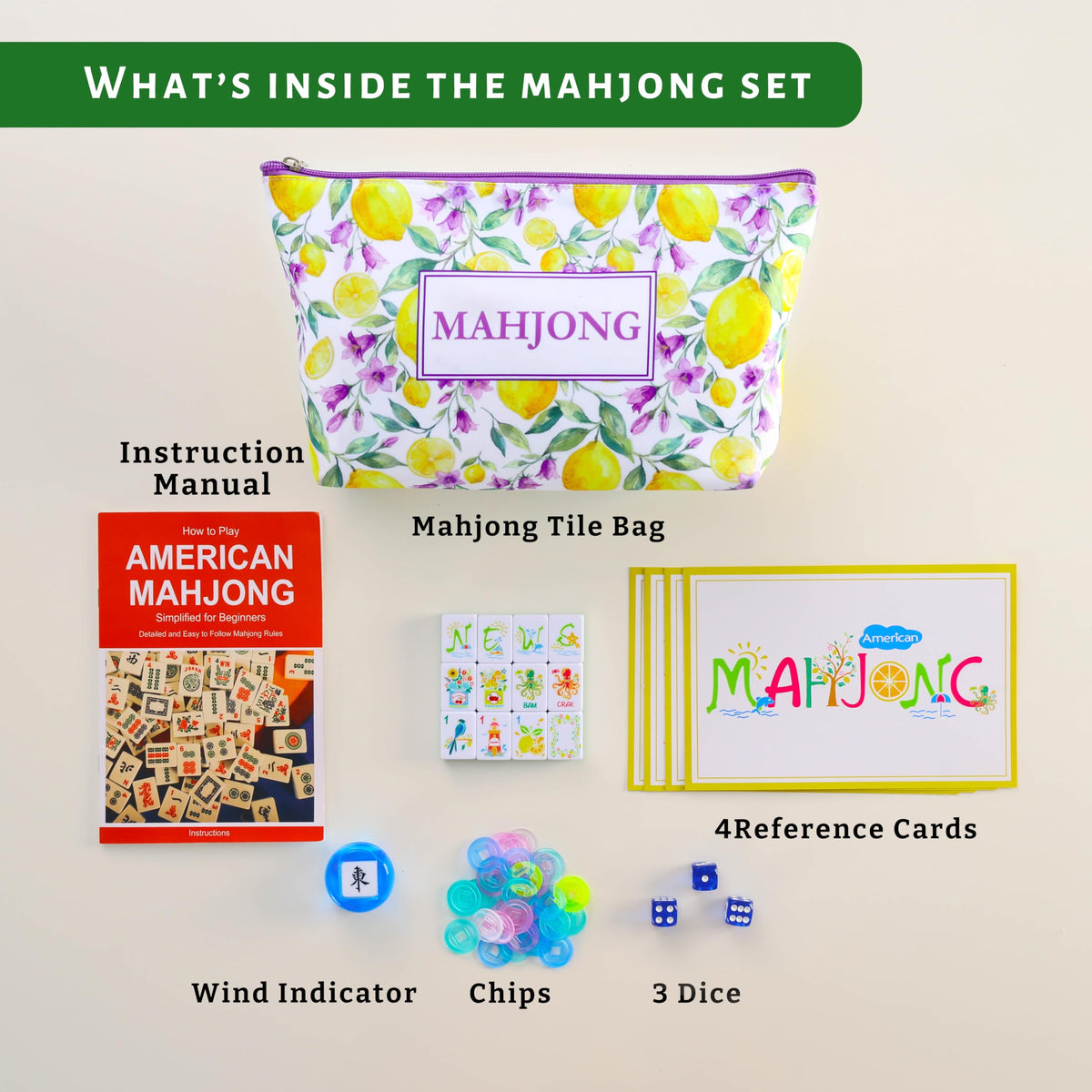 American Mahjong Set Complete with Carrying Bag