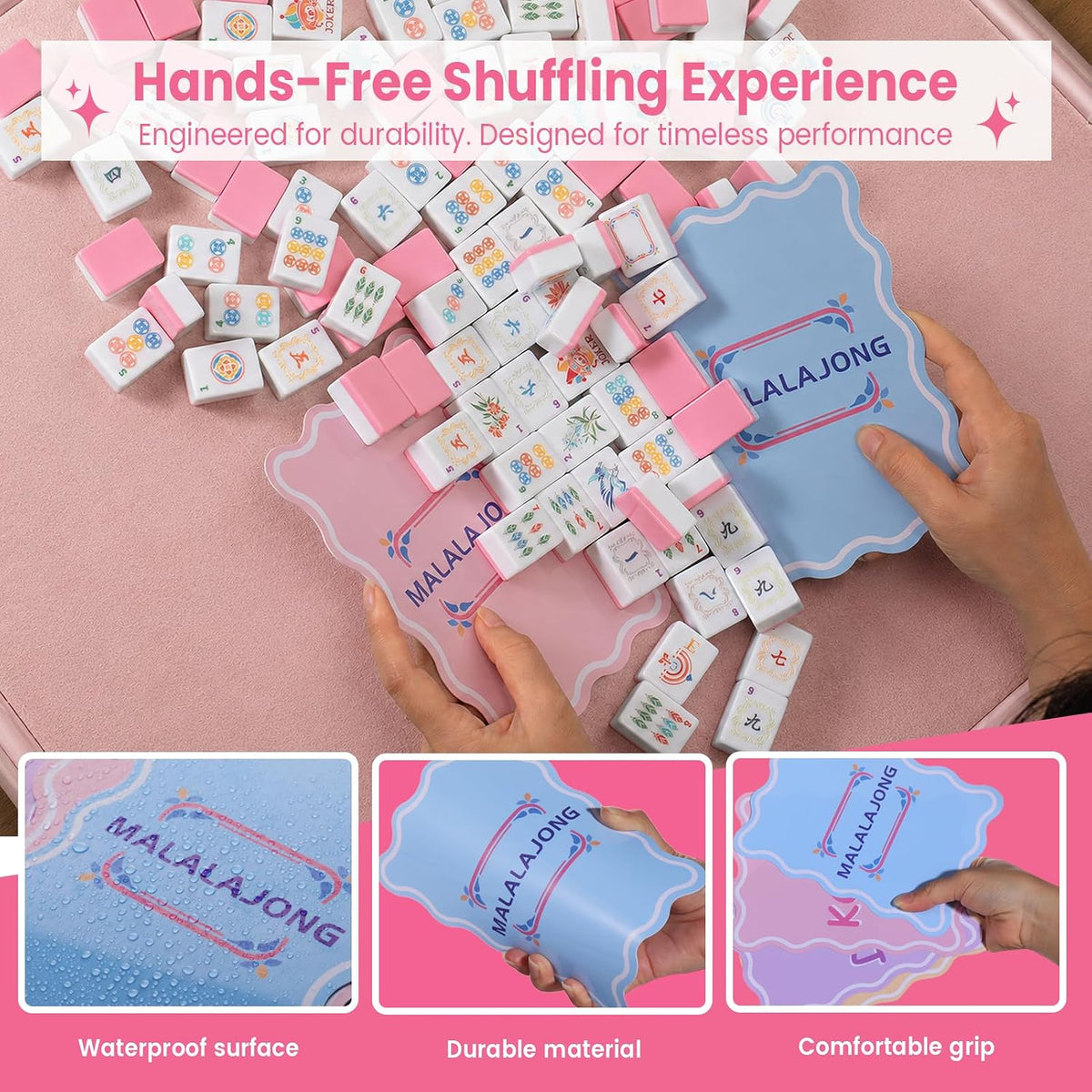 Pink American Mahjong Tile Set