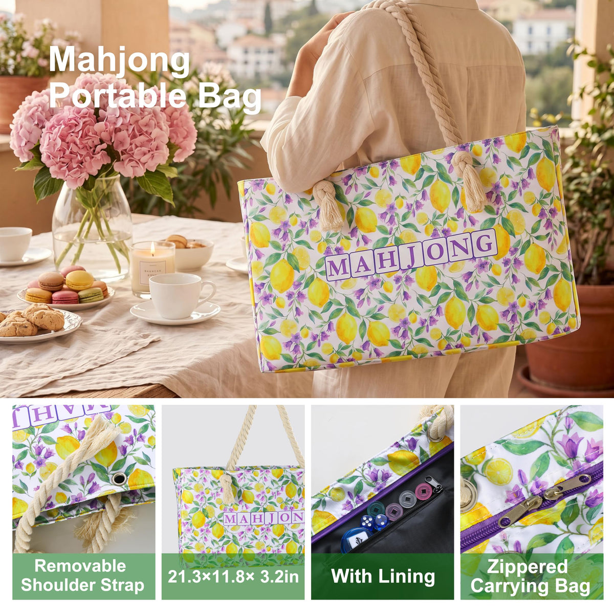 American Mahjong Set Complete with Carrying Bag
